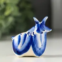 Фигурка фарфор &laquo;Коза малая&raquo;, 4.5 см, гжель