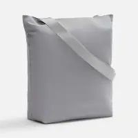 Шопер B5, серый с широкими серыми ручками