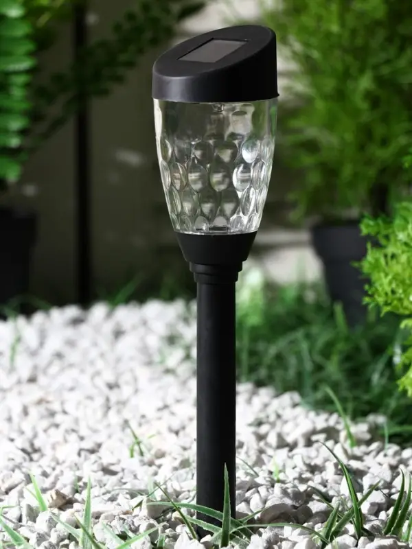 Садовый светильник &laquo;Трапеция скошенная&raquo;, уличный, на солнечной батарее, 1 LED, свечение тёплое белое