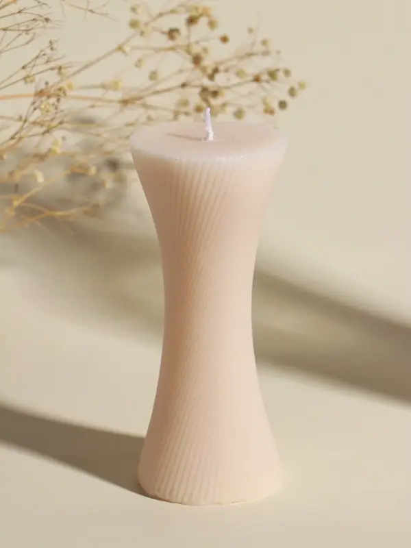 Свеча интерьерная Свеча интерьерная "Талия" нежно-розовая 5,8х5,8х13,2 см