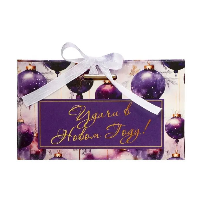 Бонбоньерка, новогодняя подарочная упаковка «Удачи в Новом Году», 10×5.5×5 см Бонбоньерка, новогодняя подарочная упаковка «Удачи в Новом Году», 10×5.5×5 см