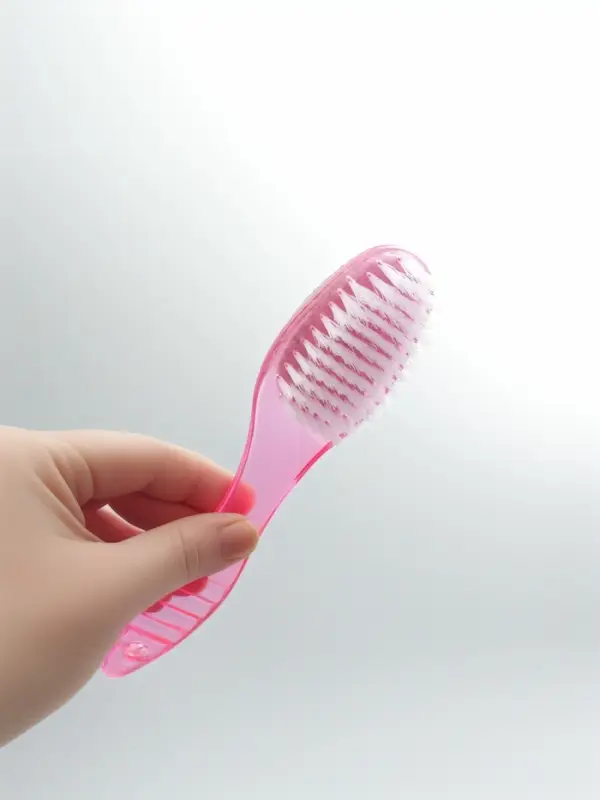 Пемза для педикюра, с щёткой, двусторонняя, 20 см, МИКС