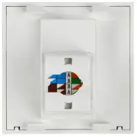 Розетка компьютерная RJ45 UTP категория 5e 2 модуля