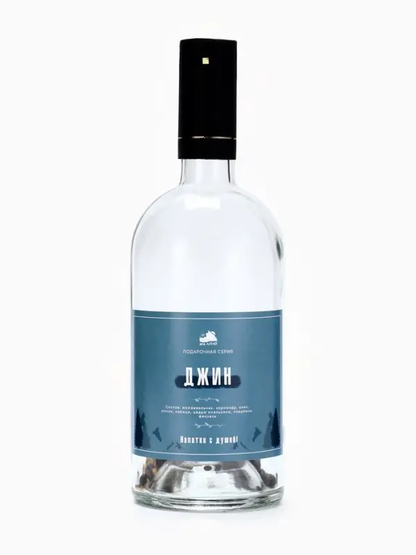 Набор из трав и специй для приготовления настойки &laquo;Джин&raquo;, с бутылкой 1 л