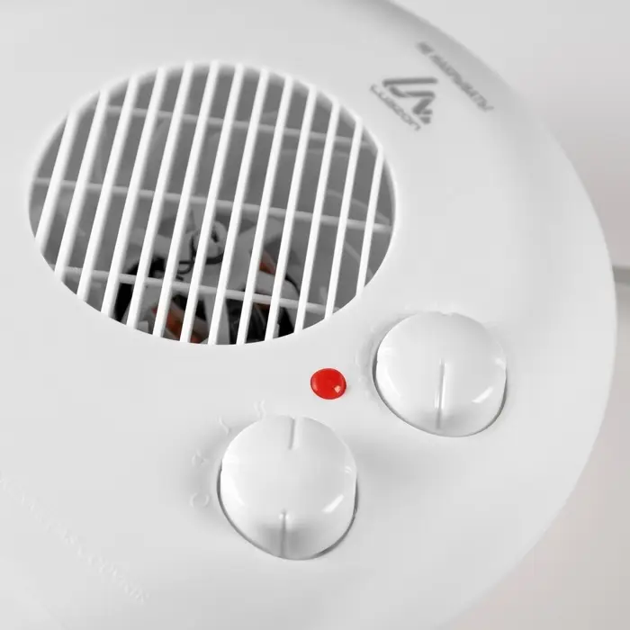 Тепловентилятор Luazon LTO-06, напольный, спиральный, 2000 Вт, 20 м&sup2;, 2 режима, белый