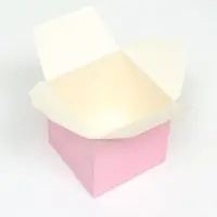 Коробка подарочная складная, квадратная, розовая, 12×12×12 см