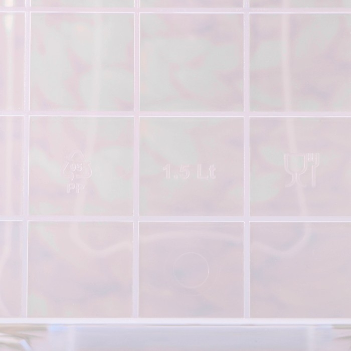 Контейнер пищевой RICCO, 1,5 л, 21×14×10 см, прямоугольный, прозрачный