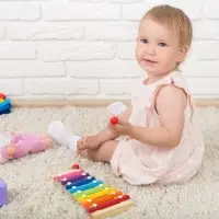 Металлофон музыкальная игрушка &laquo;Весёлые песни&raquo;, 12 тонов, карточки с песнями
