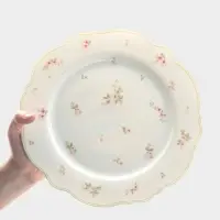 Тарелка WY Spring flowers, d=26.5 см, фарфор, белая