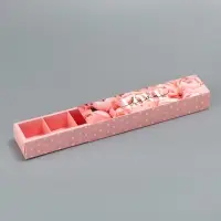 Коробка для конфет, кондитерская упаковка, 5 ячеек, «Love», 5 х 21 х 3.3 см