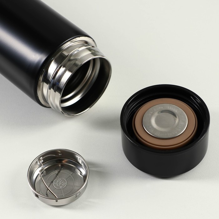 Новый год. Термос с ситечком «Зима в белых тонах», 450 мл Новый год. Термос с ситечком «Зима в белых тонах», 450 мл