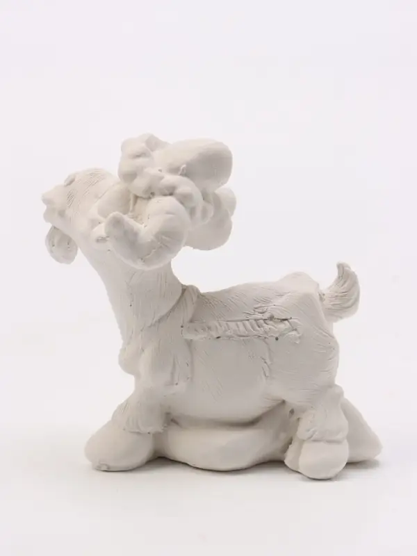 Фигурка декоративная &laquo;Козел в колпаке&raquo;, неокрашенный, 10&times;10&times;5 см, белая