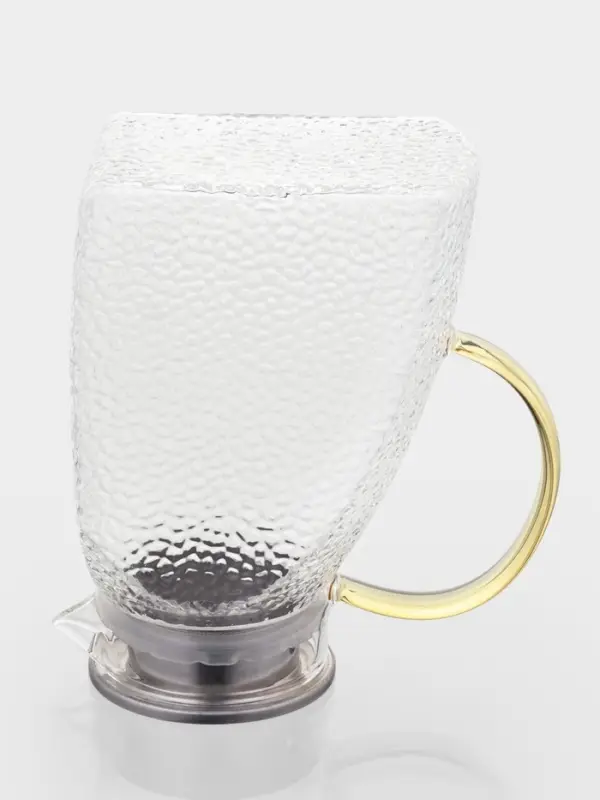 Кувшин для воды Magistro &laquo;Сара&raquo;, 1.3 л, 16.9&times;19.5 см, с металлической крышкой, стекло, прозрачный