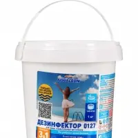 Медленный стабилизированный хлор Aqualeon комплексный таб. 200 г, 1 кг