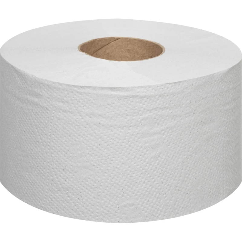 Бумага туалетная д/дисп 1сл белая втор втул 200м 12рул/уп_200W1