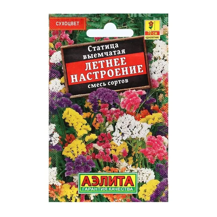 Семена Цветов Статица  Семена Цветов Статица "Летнее настроение", смесь сортов, 0,1 г