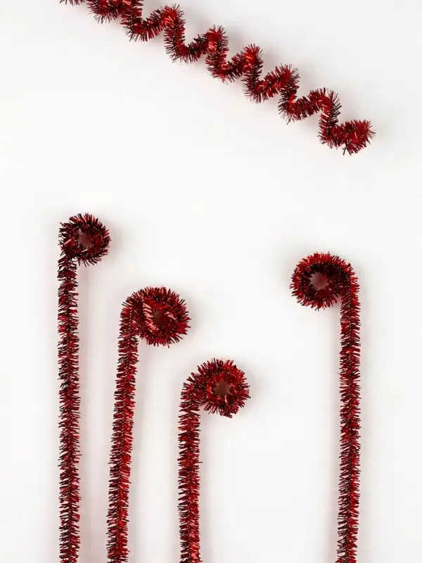 Синельная проволока &laquo;Блеск&raquo;, набор 50 шт., красная, 30 см