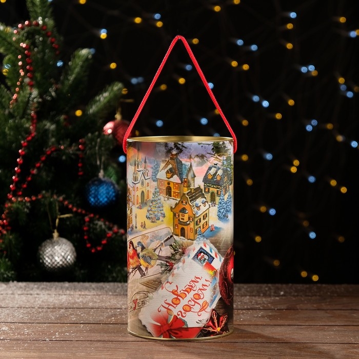 Новый год. Подарочная коробка, тубус «Добрые пожелания» 120 х 220 мм (200 мм внутр. высота). Новый год. Подарочная коробка, тубус «Добрые пожелания» 120 х 220 мм (200 мм внутр. высота).