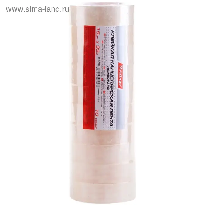 Клейкая лента канцелярская 15 мм х 33 м Berlingo, прозрачная Клейкая лента канцелярская 15 мм х 33 м Berlingo, прозрачная