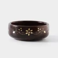 Чаша &laquo;Стебель&raquo;, 12&times;12&times;5 см, дерево шишам