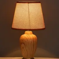 Лампа настольная RISALUX &laquo;Вуди&raquo;, E14, 40 Вт, бежевая, 16&times;16&times;28 см
