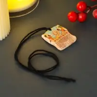 Оберег гребень "Огненные кони" 4х3,5х1 см, цветной