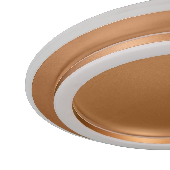 Люстра с ПДУ "Ринго" 2хLED 112Вт 3000-6000К золото 50х50х5 см BayerLux