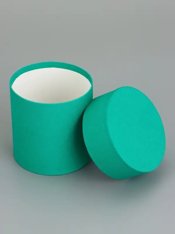 Коробка подарочная круглая, шляпная, изумрудная, 10&times;10 см