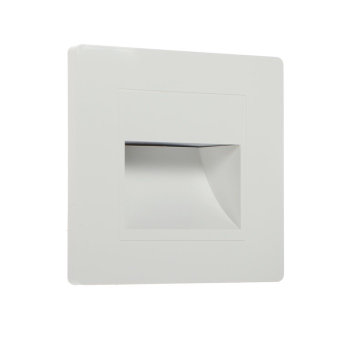 Встраиваемый светильник, для лестницы, 1,5 Вт, 60 Лм, 3000К, IP20, 220 В, т-белый свет