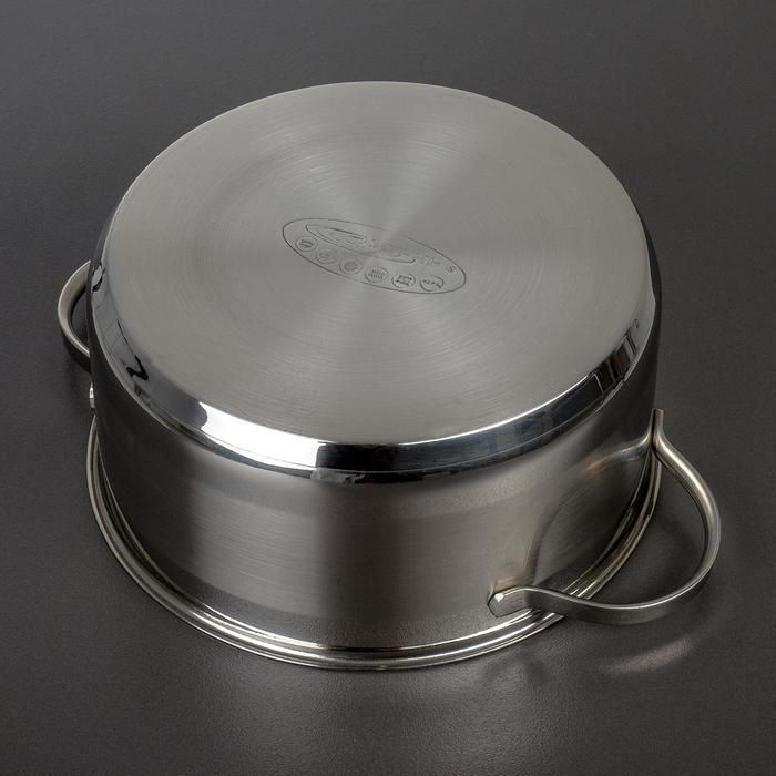 Кастрюля «Альта», 4.2 л, d=22 см, капсульное дно, индукция Кастрюля «Альта», 4.2 л, d=22 см, капсульное дно, индукция