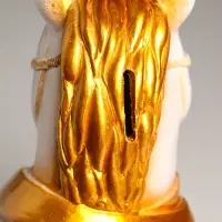 Копилка "Конь в пальто" 22,5х18х13 см, белый с золотом Копилка "Конь в пальто" 22,5х18х13 см, белый с золотом