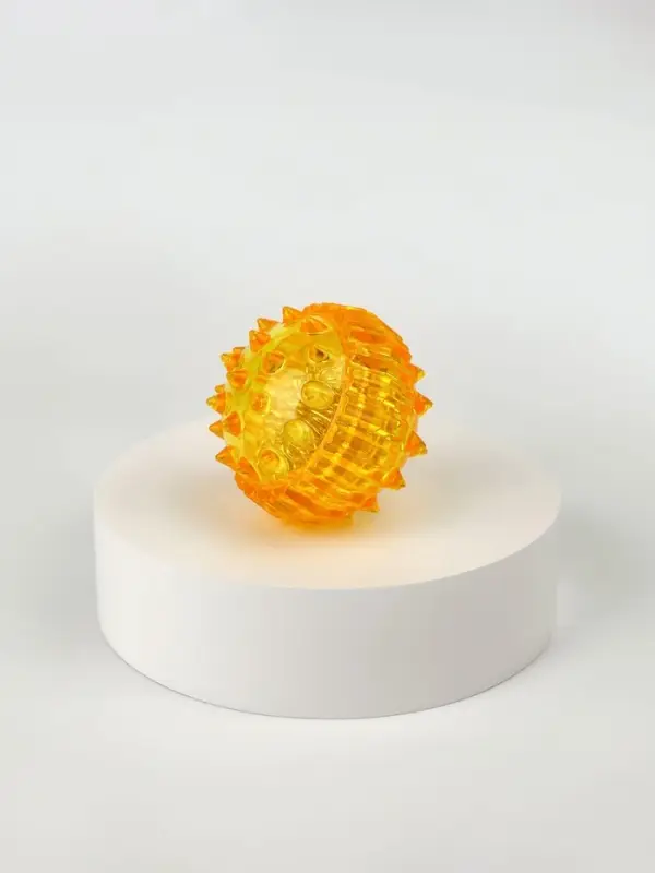 Массажёр для рук и ног, d=3.5 см, 2 кольца, жёлтый