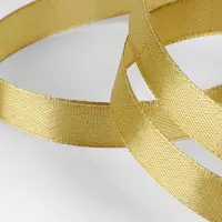 Лента атласная, 12 мм, 23&plusmn;1 м, цвет золотой №204
