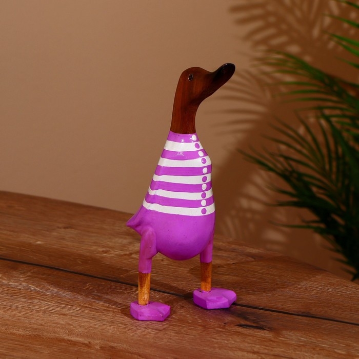 Сувенир Сувенир "Утка в сиреневом" дерево 25 см