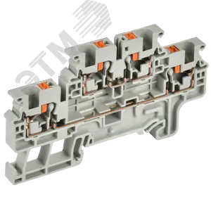 ARMAFIX Клемма пружинная Push-in CP-ML 2 ур. 4мм2 серая IEK