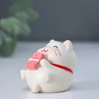 Сувенир полистоун "Манэки-нэко" набор 5 шт 4х4х4,5 см