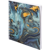 Бизнес-тетрадь А5,96л,кл,греб,ламин.обл. Attache Selection FluidБирюзовый