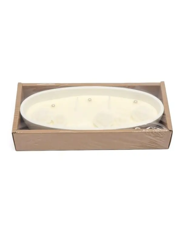 Свеча ароматическая в гипсе &laquo;Цветы&raquo; 21.5&times;8.7&times;4 см, 150 г, 25 ч