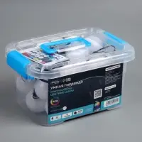 Умная гирлянда &laquo;Нить&raquo; 6 м с насадками &laquo;Шарики&raquo;, IP20, тёмная нить, 20 LED, свечение RGB, USB