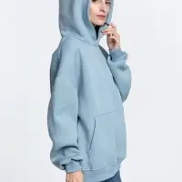 Худи Kulonga Oversize, серо-голубое, размер M/L