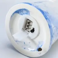 Сувенир керамика свет "Маяк" бело-синий 8х8х15,5 см