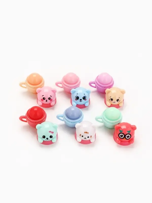 Детский бальзам для губ &laquo;Зверюшки&raquo;, 24х10 г, фруктовый аромат