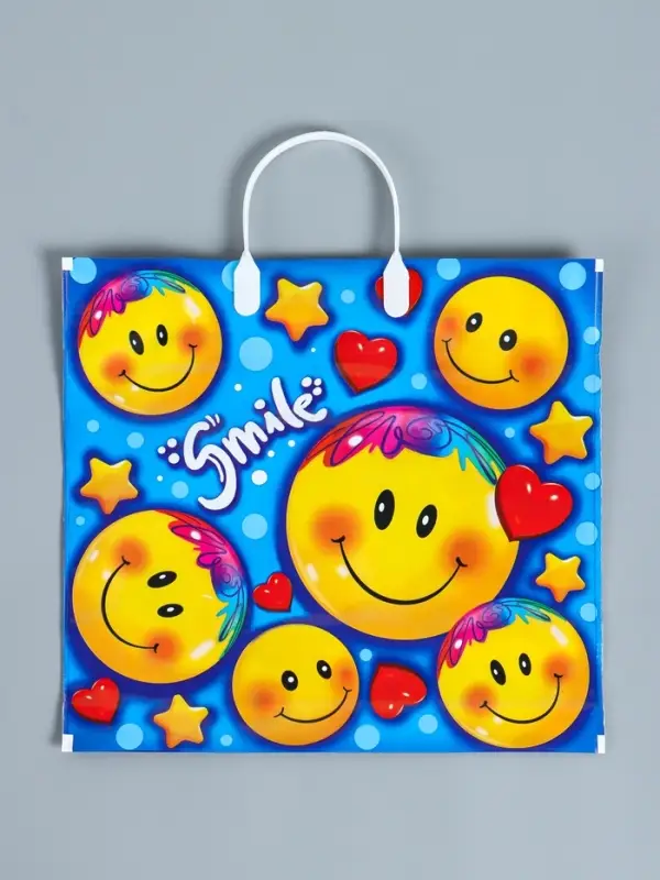 Пакет &laquo;Лайк&raquo;, полиэтиленовый с пластиковой ручкой, 80 мкм 37&times;34 см