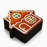 Ёлочная игрушка деревянная &laquo;Новый год: домик&raquo;, набор 10 шт.