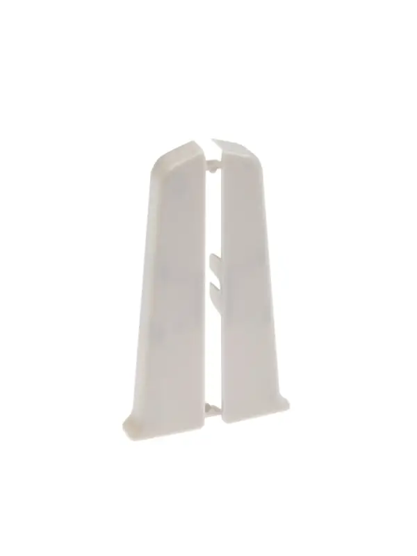 Торцевые заглушки для плинтуса &laquo;Деконика&raquo;, пара, 85 мм, цвет 002 светло-серый