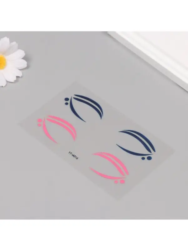 Наклейка на лицо &laquo;Стрелки для глаз. Точки&raquo;, 13&times;13.5 см