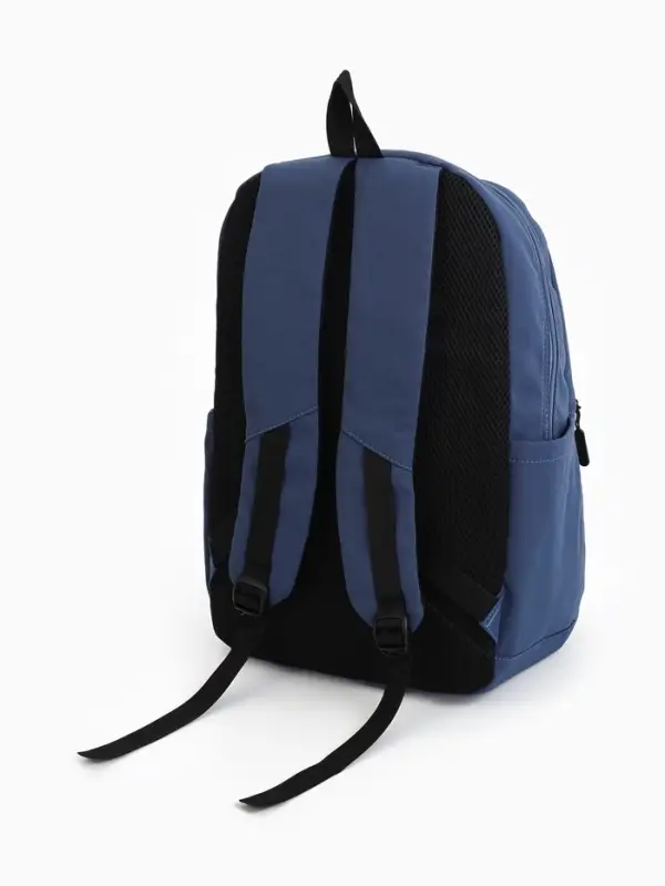 Рюкзак школьный на молнии, с карманами, размер 31&times;15&times;47 см, голубой