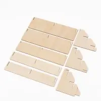 Подставка под открытки 4 ячейки по 10.8 см, 23.5&times;10.5&times;12.5 см, толщина 3 мм, бежевая