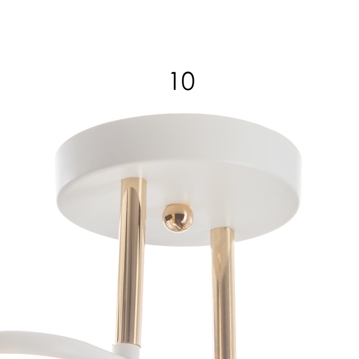 Люстра Люстра "Андо" 4хЕ27 40Вт бело-золотой 50х39х26 см