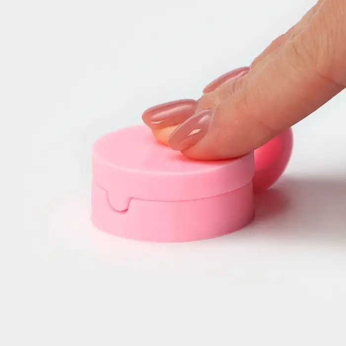 Молд «Пуговка», силикон, 9,5×2,9 см, цвет розовый